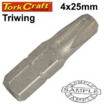 TRIWING NO.4X25MM INSERT BIT CARDED