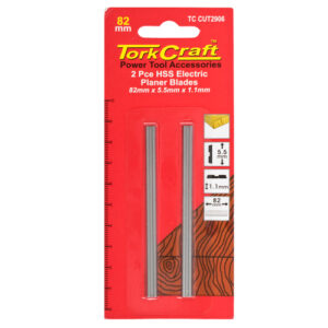 PLANER BLADES 82MM X 5.5MM X 1.1MM HSS INSERT 2PCE