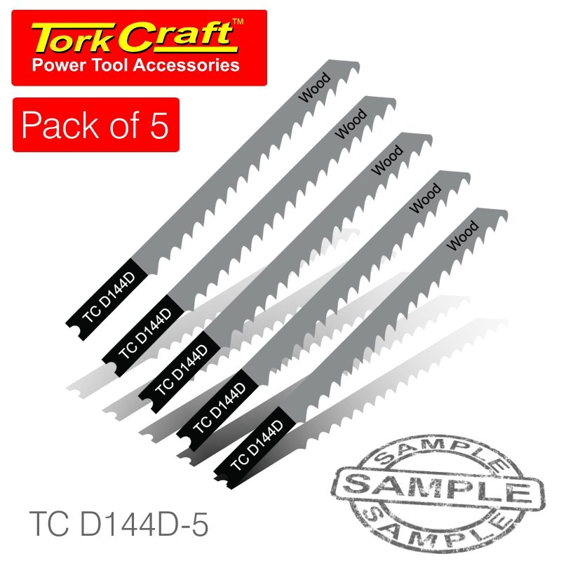 U-SHANK JIGSAW BLADE 6TPI WOOD 4MM 5PC U-SHANK JIGSAW BLADE 6TPI WOOD 4MM 5PC