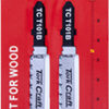 T-SHANK JIGSAW BLADE FOR WOOD 2.5MM 10TPI 100MM 2PC