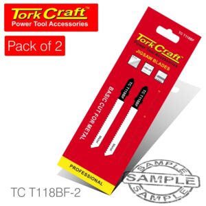 T-SHANK JIGSAW BLADE FOR METAL 2MM 12TPI 75MM 2PC
