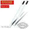 T-SHANK JIGSAW BLADE FOR WOOD SPEED CUTTER 4MM 6TPI 180MM 2PC