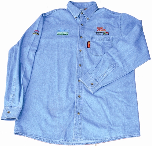 VERMONT MENS LONG SLEEVED DENIM SHIRT STONE WASHED SMALL VERMONT MENS LONG SLEEVED DENIM SHIRT STONE WASHED SMALL