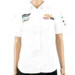 LADIES BLOUSE - WHITE 3/4 - MEDIUM