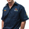 VERMONT MENS COTTON SHIRT NAVY BLUE 4XL