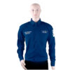 ALPEN SPRINT MASTER MENS NAVY BLUE COTTON SHIRT  X-LARGE