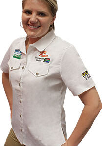 VERMONT LADIES COTTON SHIRT WHITE SMALL
