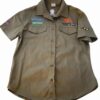 VERMONT LADIES COTTON SHIRT OLIVE SMALL