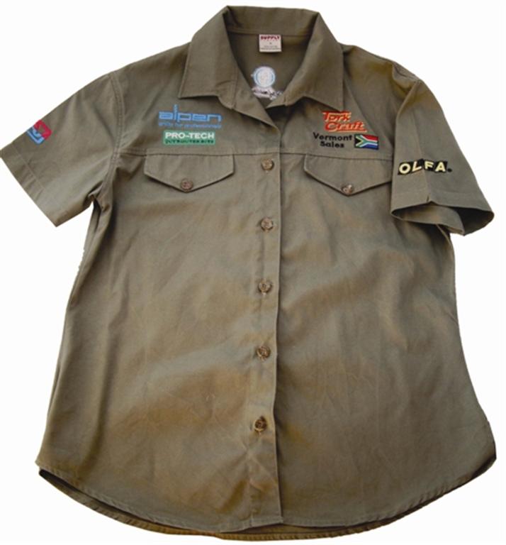 VERMONT LADIES COTTON SHIRT OLIVE 2XL VERMONT LADIES COTTON SHIRT OLIVE 2XL