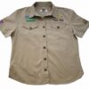 VERMONT LADIES COTTON SHIRT STONE MEDIUM