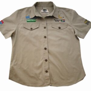 VERMONT LADIES COTTON SHIRT STONE XL
