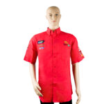 VERMONT MENS COTTON SHIRT RED 2XL