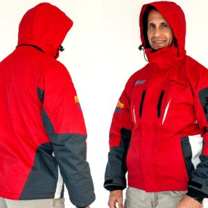 RED UNISEX JACKET REMOVABLE POLAR FLEECE GREY - SMALL 3 IN 1