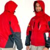 RED UNISEX JACKET REMOVABLE POLAR FLEECE GREY - MEDIUM 3 IN 1