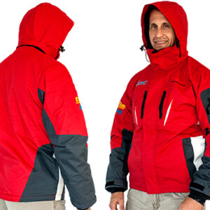 RED UNISEX JACKET REMOVABLE POLAR FLEECE GREY - 2XL 3 IN 1