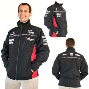 TORK CRAFT UNISEX 3 LAYER FLEECE BLACK & RED 2XL