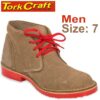 TORK CRAFT MENS VELLIE SHOES BROWN SIZE 7