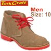 TORK CRAFT MENS VELLIE SHOES BROWN SIZE 10