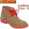 TORK CRAFT LADIES VELLIE SHOES BROWN SIZE 6