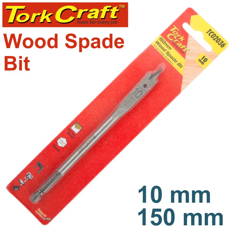 SPADE BIT 10MM 150MM SPADE BIT 10MM 150MM