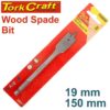 SPADE BIT 19MM 150MM