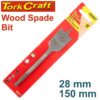 SPADE BIT 28MM 150MM