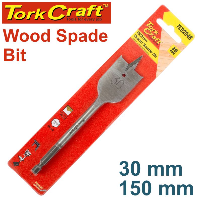 SPADE BIT 30MM 150MM SPADE BIT 30MM 150MM