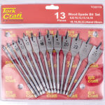 SPADE BIT SET 13PCE DOUBLE BLISTER