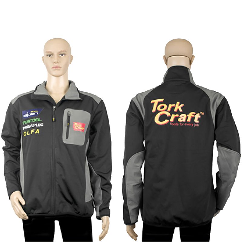 TORK CRAFT SOFT SHELL JACKET BLACK 3XL TORK CRAFT SOFT SHELL JACKET BLACK 3XL