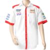 VERMONT MENS - WHITE/RED COTTON SHIRT - MEDIUM