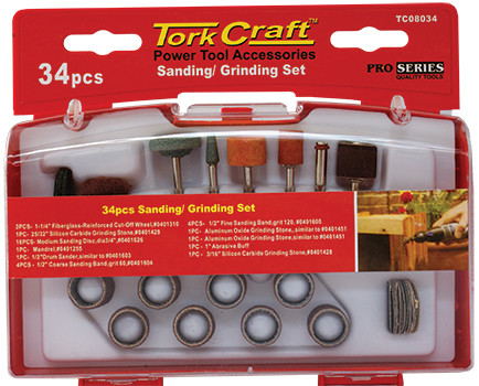 SANDING & GRINDING SET 34 PCE MINI SANDING & GRINDING SET 34 PCE MINI