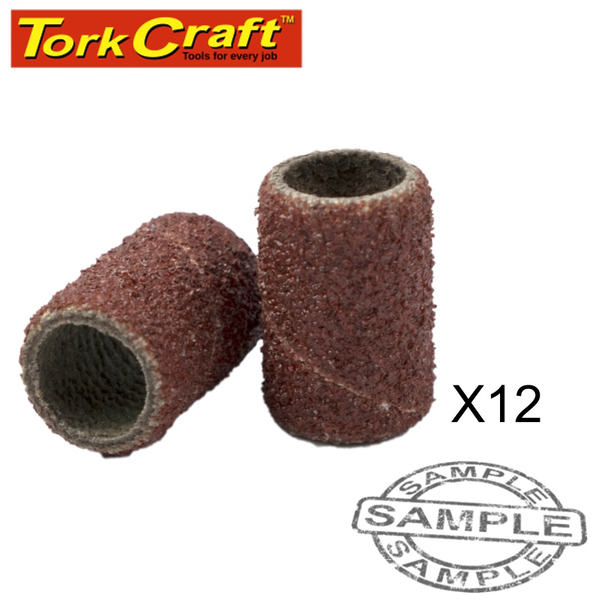 MINI SANDING SLEEVE 6.4MM 120G 12PC MINI SANDING SLEEVE 6.4MM 120G 12PC