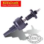 MANDREL 14MM-152MM QUICK CHANGE WITH 11MM HEX SHANK C/W 1/4' HSS PILOT
