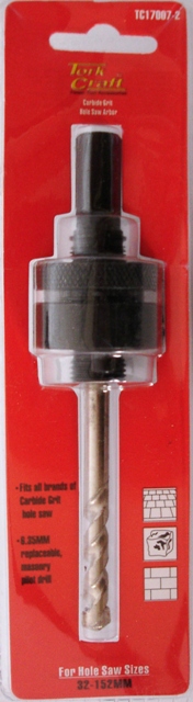MANDREL CARBIDE GRIT HOLE SAW 32 - 152MM MANDREL CARBIDE GRIT HOLE SAW 32 - 152MM