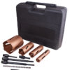 DIAMOND CORE BIT SETS 10PCS IN BLOW MOULD CASE 38 52 65 117MM
