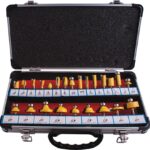 ROUTER BIT SET 24PC ALUM.CASE 1/4'