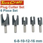 5PCE PLUG CUTTER SET 6-8-10-12-16MM