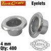 SPARE EYELETS 4MM X 400PC FOR TC4300