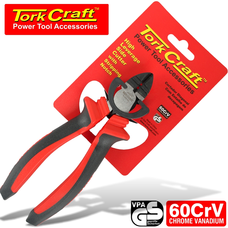 SIDE/DIAGONAL CUTTER HIGH LEVERAGE CRV 160MM W/STRIPPING NOTCH SIDE/DIAGONAL CUTTER HIGH LEVERAGE CRV 160MM W/STRIPPING NOTCH