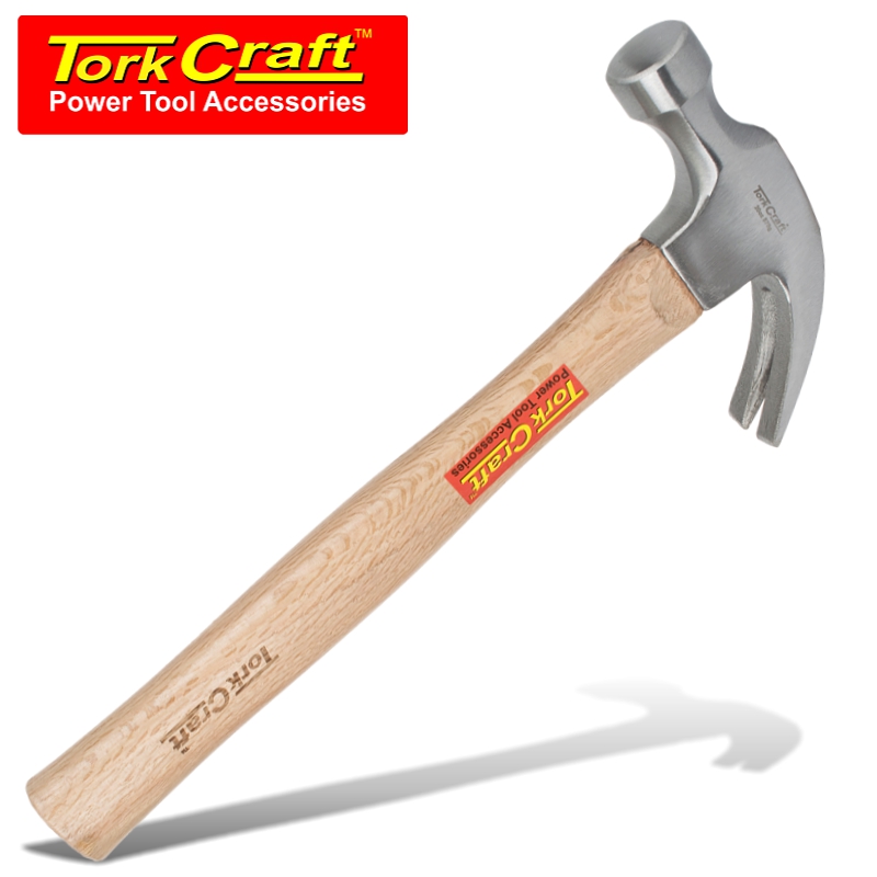HAMMER CLAW 570G (20OZ) WOODEN HANDLE 280MM & FULL POL HEAD HAMMER CLAW 570G (20OZ) WOODEN HANDLE 280MM & FULL POL HEAD