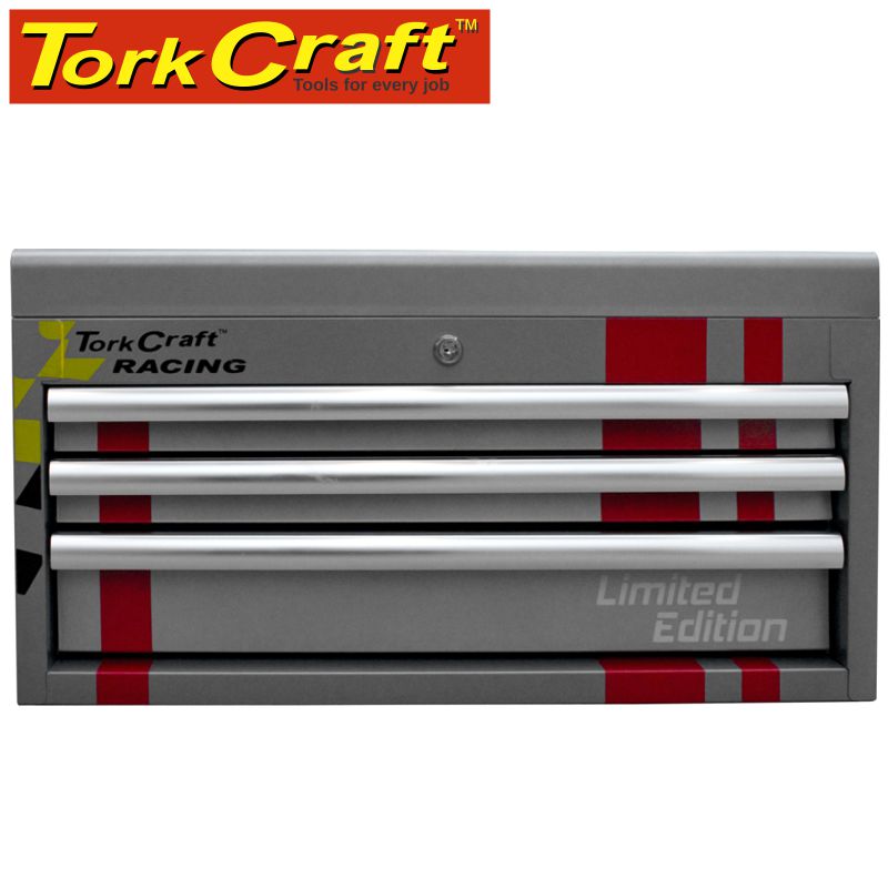 TORK CRAFT 3 DRAWER TOP BOX RACING STYLE TOOL BOX TORK CRAFT 3 DRAWER TOP BOX RACING STYLE TOOL BOX