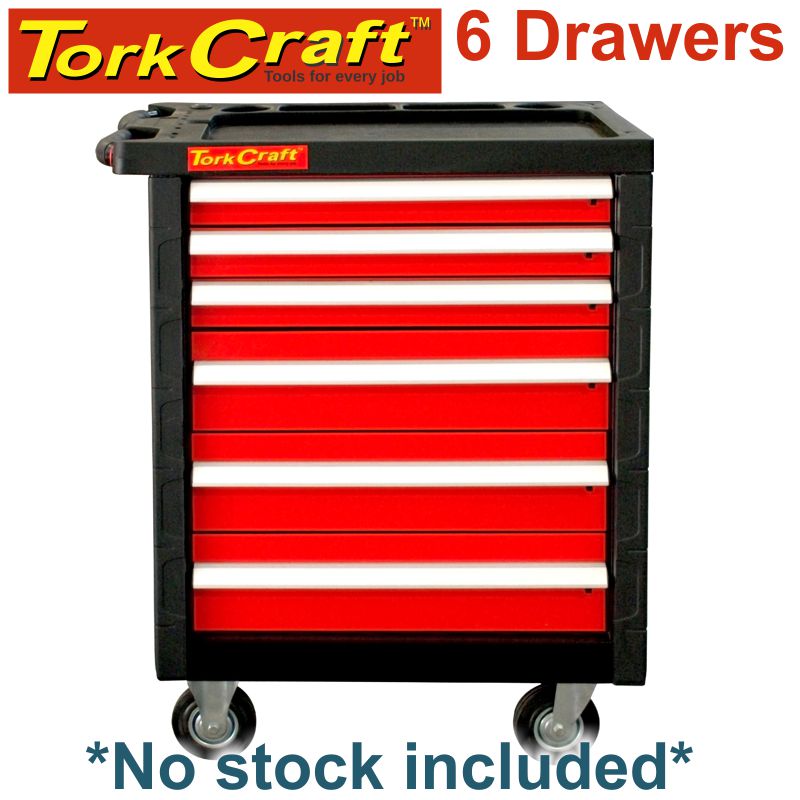 TORK CRAFT 6 DRAWER ROLLER CABINET ON CASTORS EMPTY TORK CRAFT 6 DRAWER ROLLER CABINET ON CASTORS EMPTY