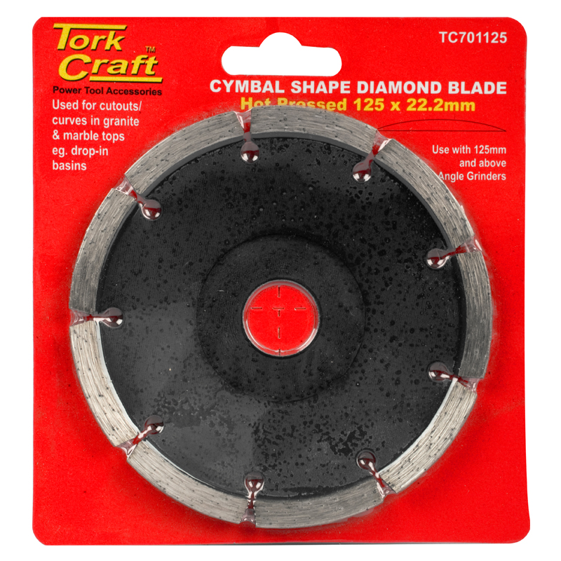 DIAMOND BLADE CYMBAL SHAPE 125X22.22MM DIAMOND BLADE CYMBAL SHAPE 125X22.22MM