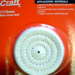 COTTON BUFF ONLY 75MM CARDED