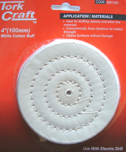 COTTON BUFF REPLACEMENT 100MM CARDED COTTON BUFF REPLACEMENT 100MM CARDED