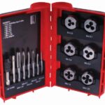 13 PC TIN TAP & DIE SET IN PLASTIC CASE IN BLISTER