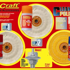 CLEANING & POLISHING KIT - SOFT METALS C/W 12.5MM ARBOR
