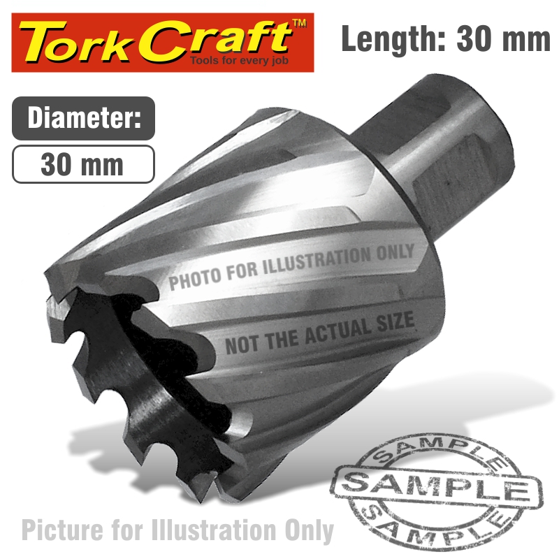 ANNULAR HOLE CUTTER HSS 30 X 30MM BROACH SLUGGER BIT ANNULAR HOLE CUTTER HSS 30 X 30MM BROACH SLUGGER BIT