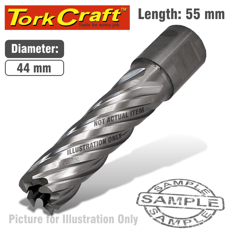ANNULAR HOLE CUTTER HSS 44 X 55MM BROACH SLUGGER BIT ANNULAR HOLE CUTTER HSS 44 X 55MM BROACH SLUGGER BIT
