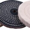 BUFFING WHEEL KIT 3PCS 150MM WHITE & DENIM STICHED & SISAL POLISHING